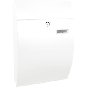 V-part - Wandbrievenbus Geronan - Mat Wit - Gepoedercoat Staal