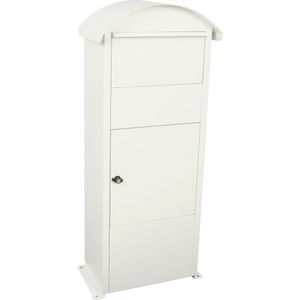 V-Part - Pakketbox - Wit - Gepoedercoat Gegalvaniseerd Staal