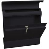 Basic - Armilan Wandbrievenbus - Antraciet - Metaal - Met Krantenvak