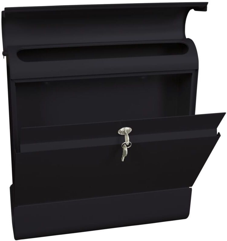 Basic - Armilan Wandbrievenbus - Antraciet - Metaal - Met Krantenvak