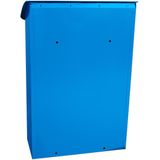 V part Wandbrievenbus Lugon Galvanized Steel Powder Coated blauw Brievenbus