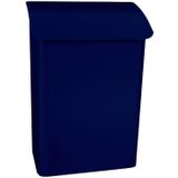 V part Wandbrievenbus Lugon Galvanized Steel Powder Coated blauw Brievenbus