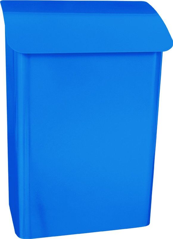 V part Wandbrievenbus Lugon Galvanized Steel Powder Coated blauw Brievenbus