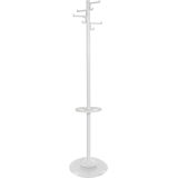 V-Part Kapstok - Staand - Wit - Staal - 8 Haken