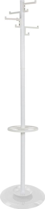 V-Part Kapstok - Staand - Wit - Staal - 8 Haken