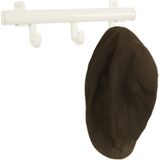 Techno - Wandkapstok - Wit - Aluminium - 3 Haken