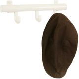 Techno - Wandkapstok - Wit - Aluminium - 3 Haken