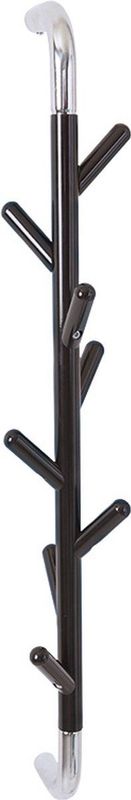 V-part - Wandkapstok Linair - Steel - zwart, verchroomd