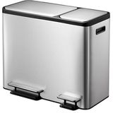 EKO - EcoCasa - Pedaalemmer - Mat RVS - 3 x 15L