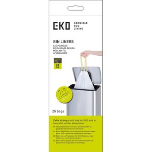 EKO Vuilniszakkenset B 24x25 st 7-9 L wit