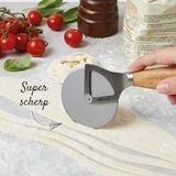 Boska Pizzasnijder Oslo+ - Non-stick BSF™ - Stabiel - Eikenhout & RVS