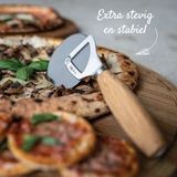Boska Pizzasnijder Oslo+ - Non-stick BSF™ - Stabiel - Eikenhout & RVS
