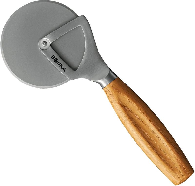 Boska Pizzasnijder Oslo+ - Non-stick BSF™ - Stabiel - Eikenhout & RVS