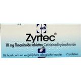 Zyrtec Hooikoorts tabletten 10mg 7st