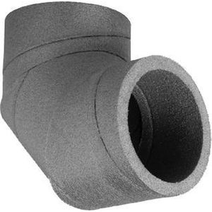 Ubbink Aerfoam Geisoleerd EPE Bocht 90° 125MM Grijs