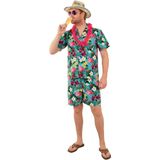 Hawaii - Maleko - Outfit - Blouse en Korte Broek - Kleur Multicolor - Inclusief Accessoires