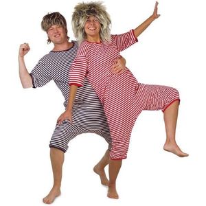 Dorus - Badpak - Blauw/Wit - Lange Mouw - Sneldrogend Materiaal