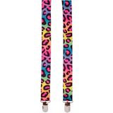Carnaval - Bretels - Luipaard Print Mix Kleuren - Polyester