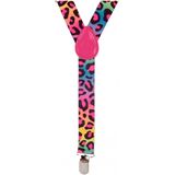 Carnaval - Bretels - Luipaard Print Mix Kleuren - Polyester