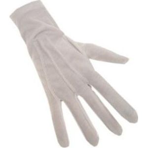 Witte handschoenen katoen de luxe XS