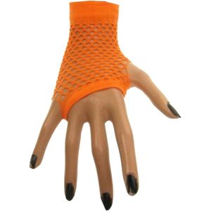 Koningsdag visnet handschoenen fluor oranje