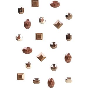 Steampunk plaksteentjes assortiment van diverse kleuren en vormen