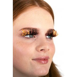 Pxp Wimpers Barranquilla Stijl - Fluoriserend Glitter Oranje - Per Set - Volwassenen & Kinderen