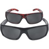 Sunvision, zonnebrillen – Set van 2 – Zwart/bruin – 100% UVA & UVB bescherming – Unisex – HD zonnebril