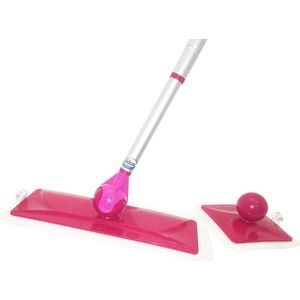 Aqua Laser Vloermop | Microvezelmop set met gratis 6 microfiber doeken en gratis raamwisser | Clickball – Dweil - vloerreiniger - dweilset – vloerwisser – dweilsysteem compleet – voordeelset – voor tegel en houten vloeren met draaibare schanier