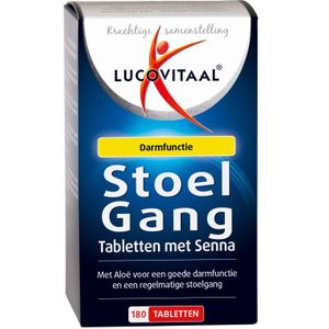 Lucovitaal Stoelgang met Senna Darmfloramiddel Voedingssupplementen - 180 tabletten