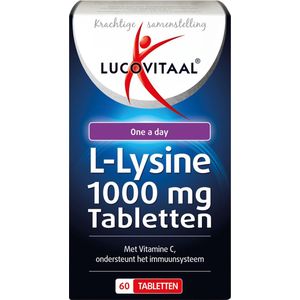 Lucovitaal L-Lysine 1000 milligram One a Day Voedingssupplement - 60 tabletten