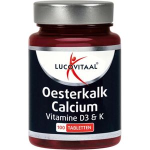 Lucovitaal Oesterkalk Calcium Vitamine D3 & K 100 tabletten