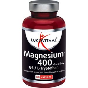 Lucovitaal Magnesium 400 met l-tryptofaan 120 capsules