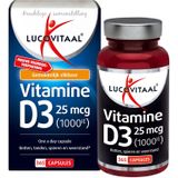 Lucovitaal Vitamine D3 25 microgram Voedingssupplement - 365 capsules