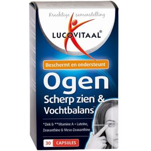 Lucovitaal Ogen, Scherp Zien en Vochtbalans Voedingssupplement - 30 Capsules