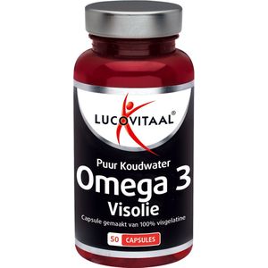 Lucovitaal - Koudwater Visolie Omega 3 Puur - 50 capsules - Visolie - Voedingssupplement