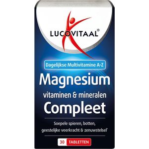 Lucovitaal - Magnesium, Vitamine & Mineralen - 30 tabletten - Voedingssupplement