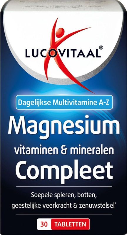 Lucovitaal - Magnesium, Vitamine & Mineralen - 30 tabletten - Voedingssupplement