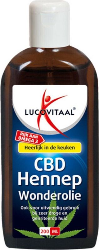 Lucovitaal Hennep CBD Huidwonder Olie - 200 ml