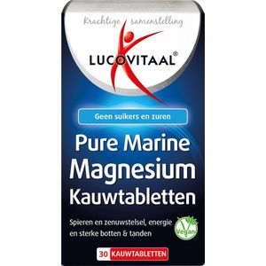 Lucovitaal - Marine Magnesium Kauwtabletten - 30 kauwtabletten - Voedingssupplement