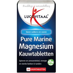 Lucovitaal Pure marine magnesium  30 kauwtabletten