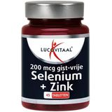 Lucovitaal Selenium & Zink 200 mcg Gistvrij 45 tabletten