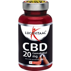 Lucovitaal CBD capsules 20 milligram Supplement - 90 capsules