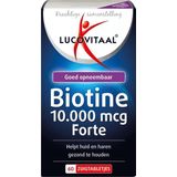 Lucovitaal - Biotine 10.000 mcg Forte - Zuigtabletten - Kersensmaak - 60 Stuks