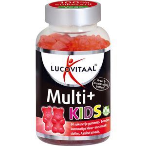 Lucovitaal - Multi+ kids Gummies - Aardbei - 60 stuks