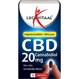 Lucovitaal CBD 20 milligram Cannabidiol Voedingsupplement - 30 capsules