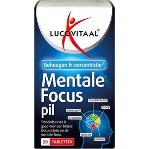 Lucovitaal Mentale Focus Pil 20 tabletten