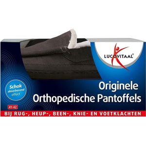 Lucovitaal Orthopedische Pantoffels Antraciet - Maat 41-42
