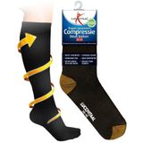 Lucovitaal - Koper Geweven Compressie Steun Sokken - Zwart - Maat 42-47