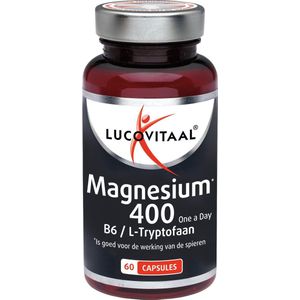 Lucovitaal Magnesium 400 Vitamine B6 en L-Tryptofaan Voedingssupplement - 60 Capsules